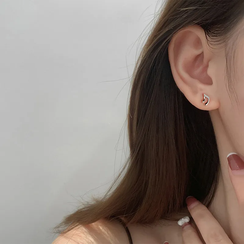 PHOENIXSILY 999 Fine Silver Stud Earrings Women's-1