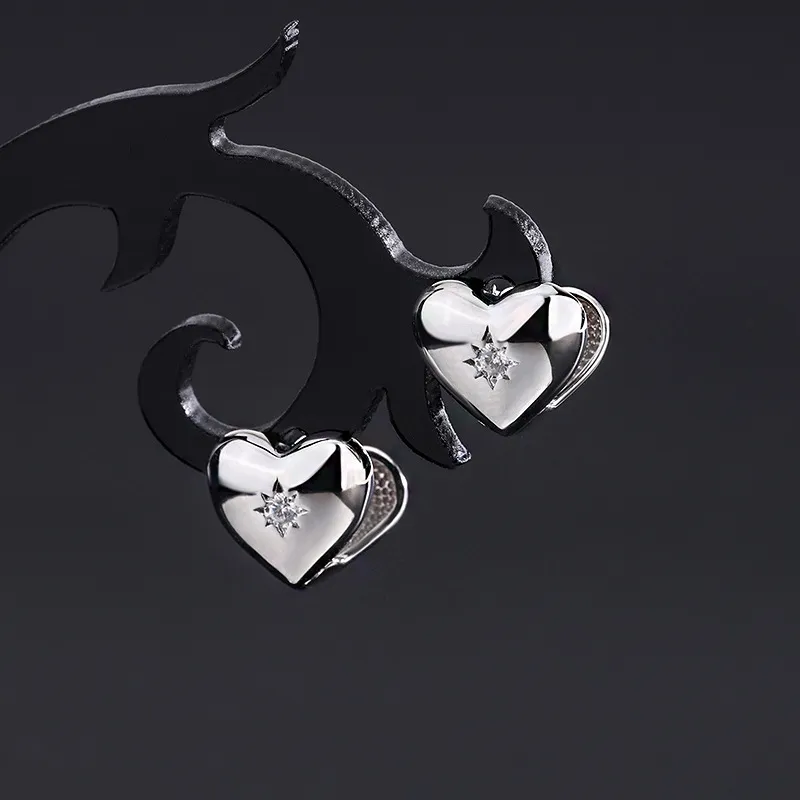 PHOENIXSILY 999 Fine Silver Stud Earrings Women's-1