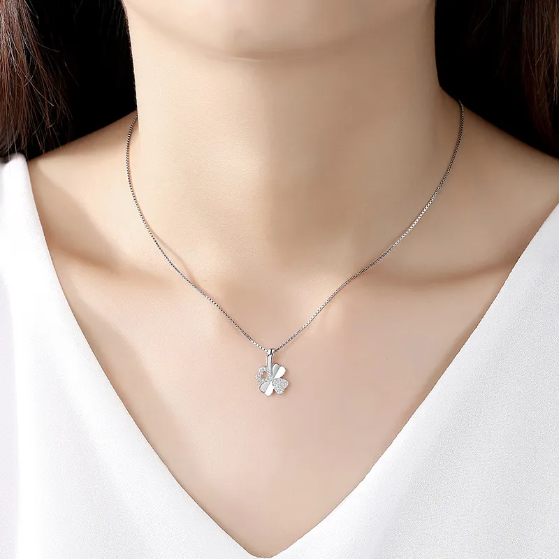High Quality 925 Sterling Silver Necklace Fashion Necklace Women's-2