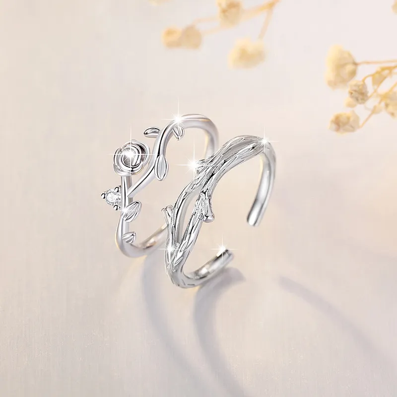 PHOENIXSILY 925 Sterling Silver Rings Unisex-3