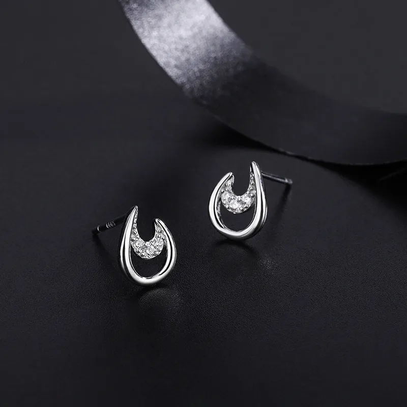 PHOENIXSILY 999 Fine Silver Stud Earrings Women's-1
