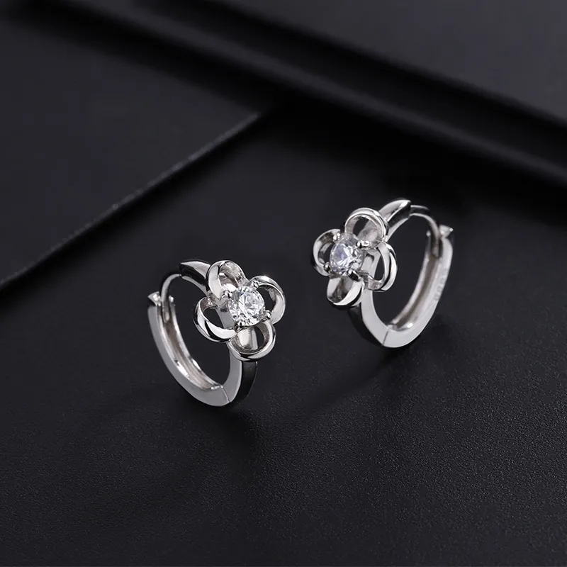 PHOENIXSILY 999 Fine Silver Stud Earrings Women's-1