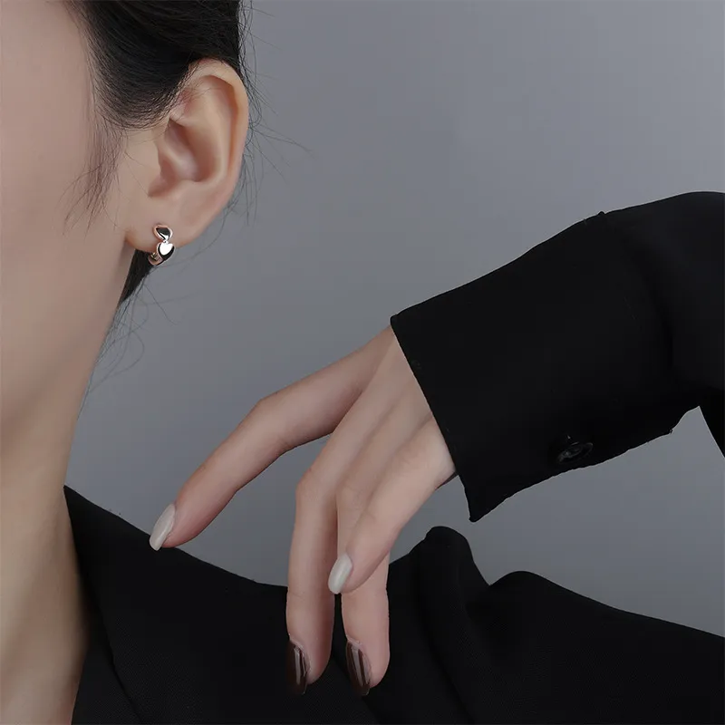 PHOENIXSILY 999 Fine Silver Stud Earrings Women's-2