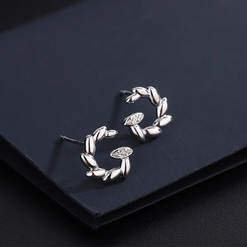 PHOENIXSILY 999 Fine Silver Stud Earrings Women's-1