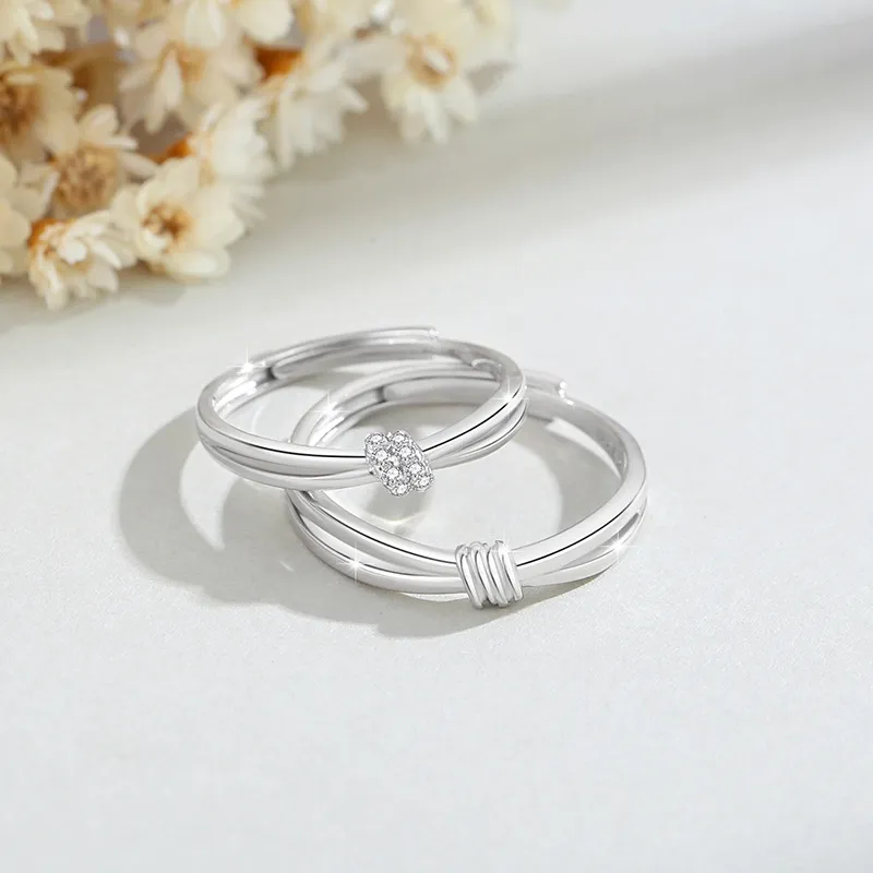 PHOENIXSILY 999 Fine Silver Rings Unisex-3