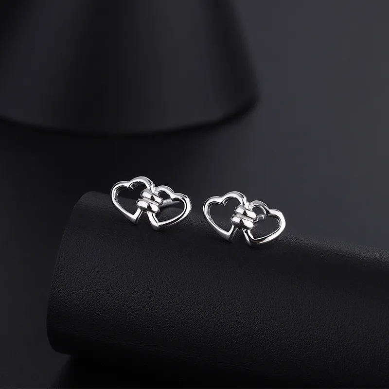 PHOENIXSILY 999 Fine Silver Stud Earrings Women's-1