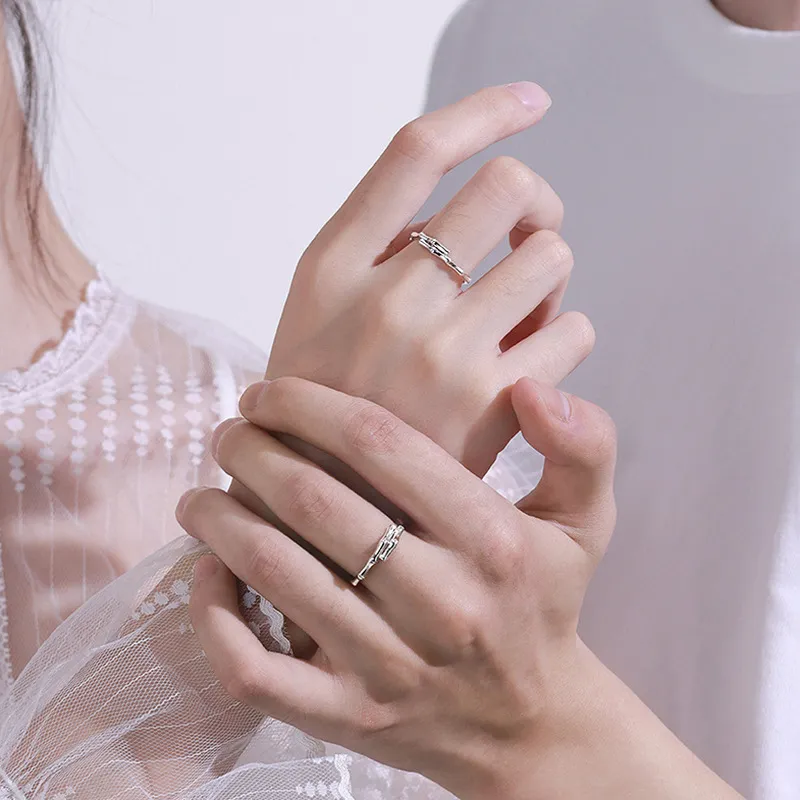 PHOENIXSILY 999 Fine Silver Rings Unisex-1