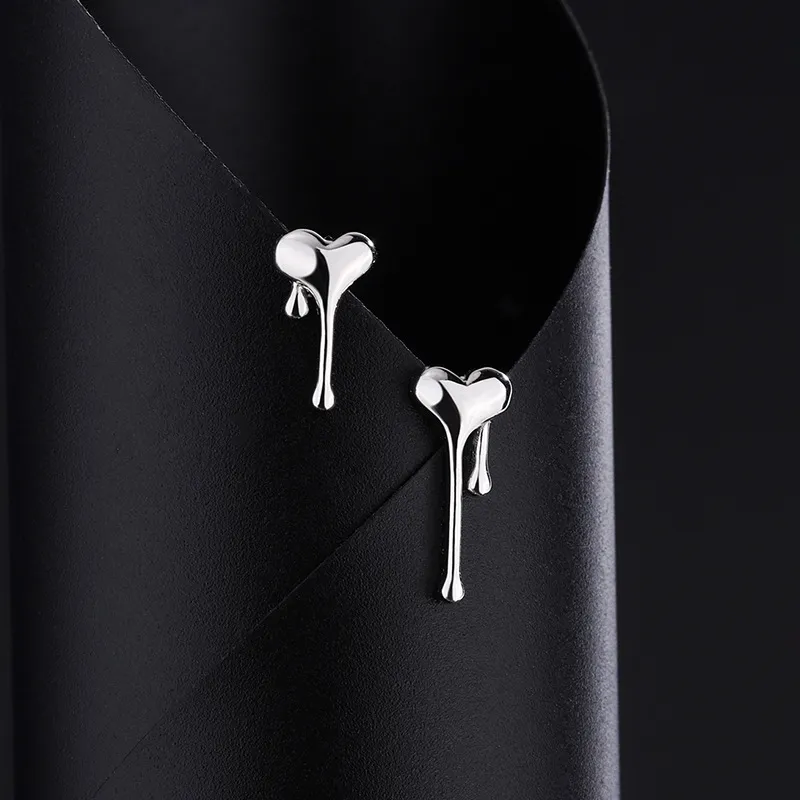 PHOENIXSILY 999 Fine Silver Stud Earrings Women's-3