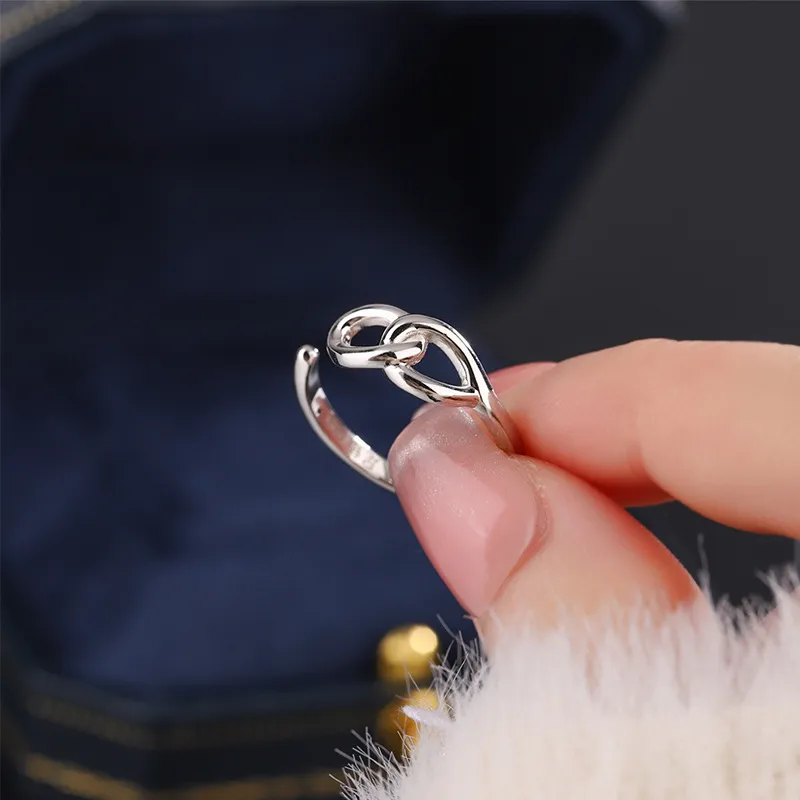 PHOENIXSILY 999 Fine Silver Rings Women's-1
