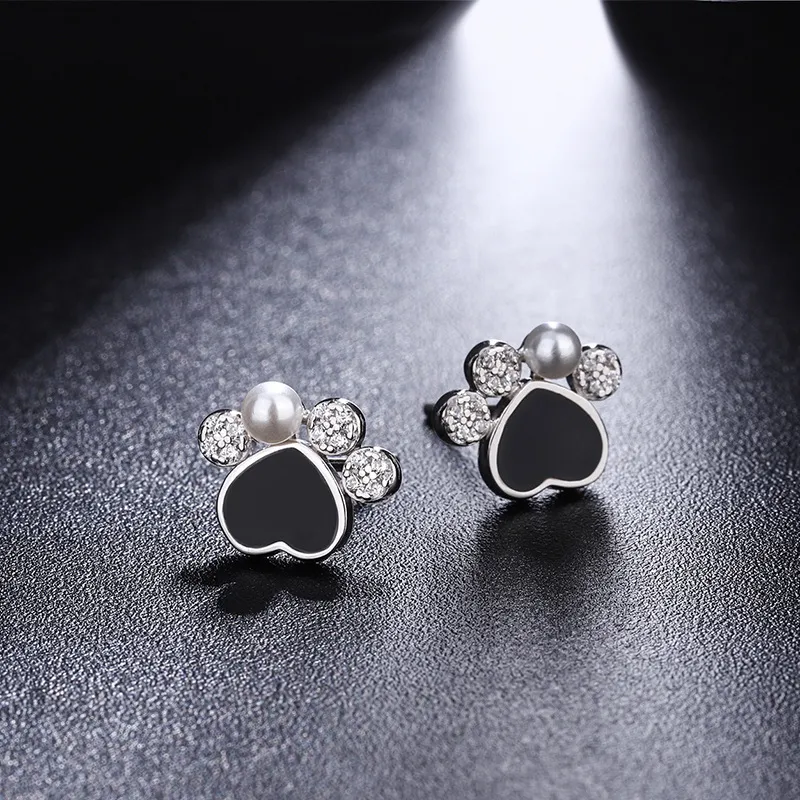PHOENIXSILY 999 Fine Silver Stud Earrings Women's-1