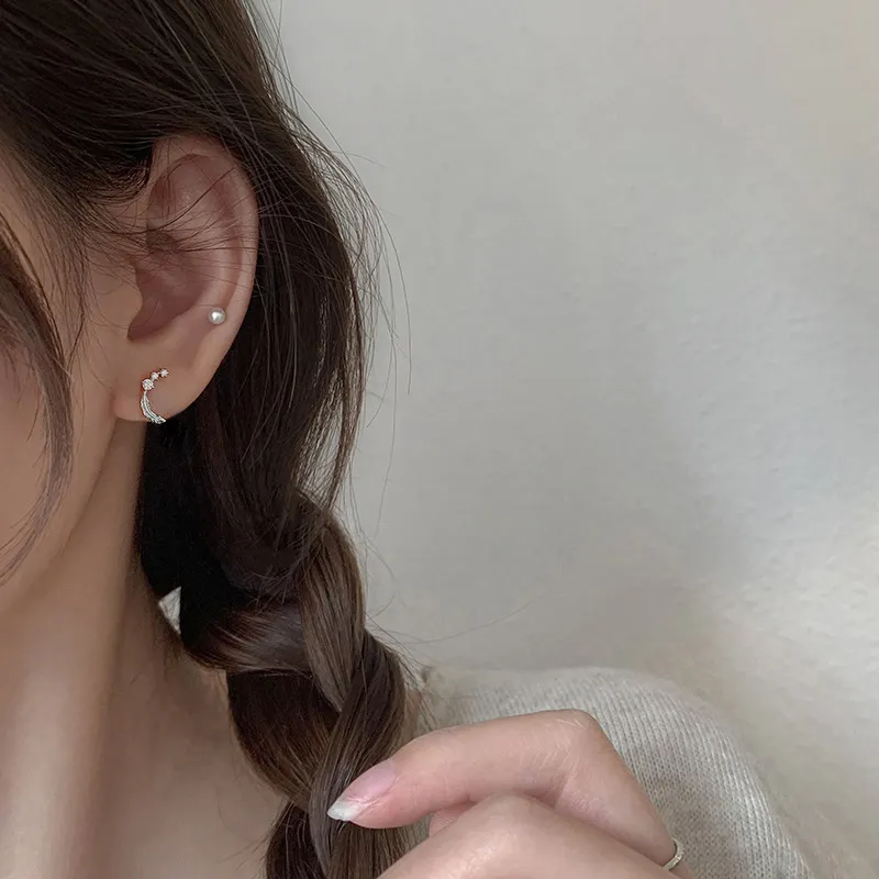 PHOENIXSILY 999 Fine Silver Stud Earrings Women's-2