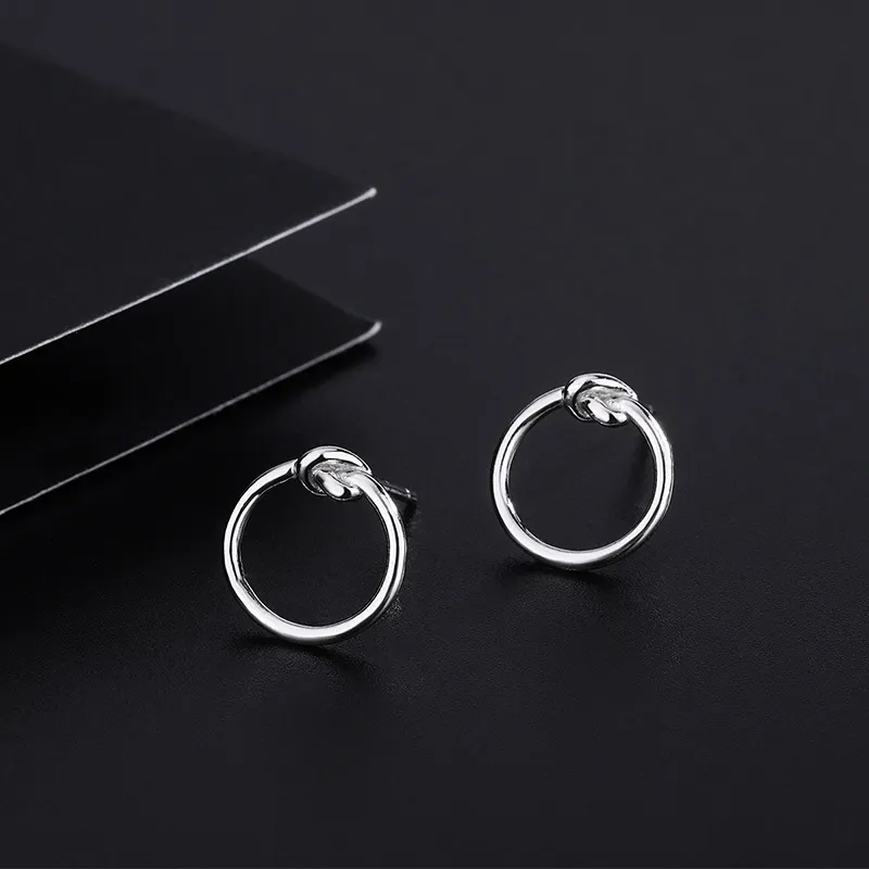 PHOENIXSILY 999 Fine Silver Stud Earrings Women's-2