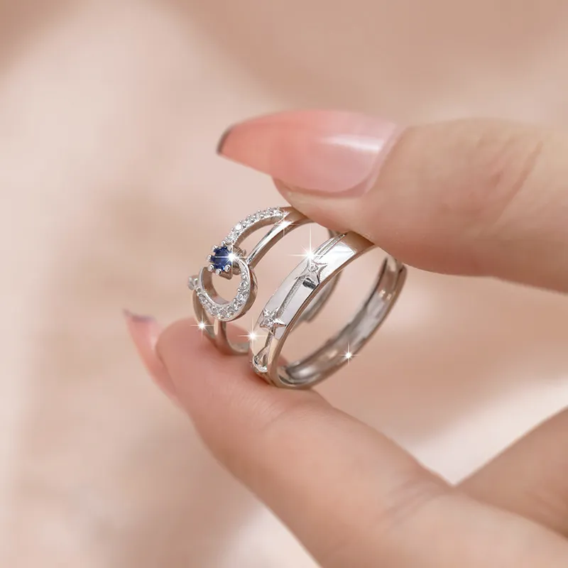 PHOENIXSILY 925 Sterling Silver Rings Unisex-4