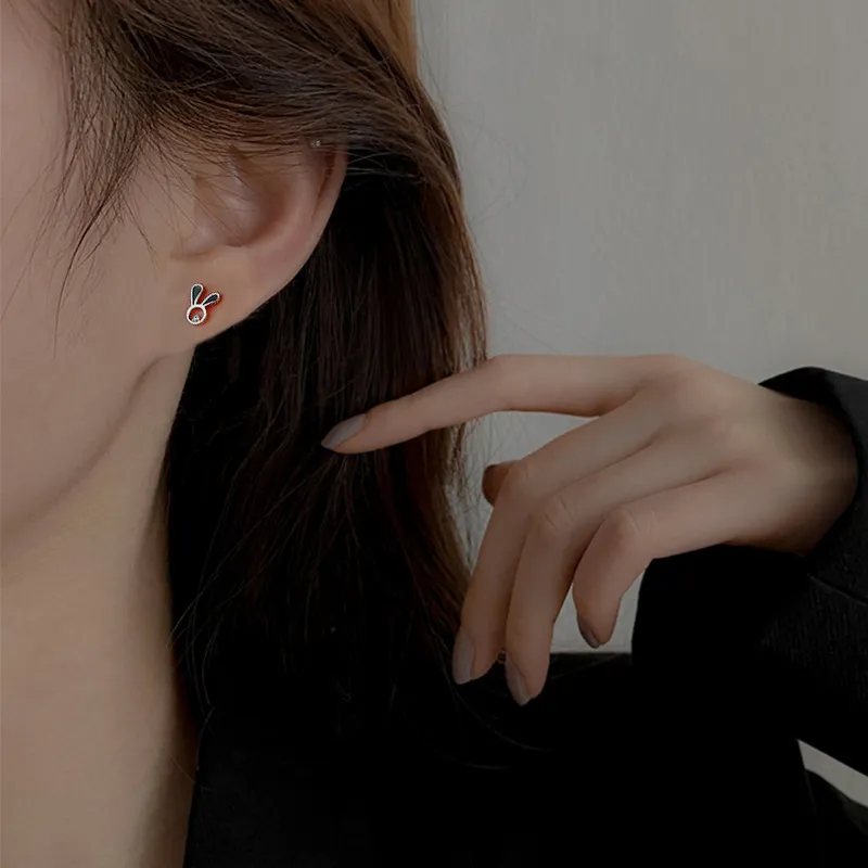 PHOENIXSILY 999 Fine Silver Stud Earrings Women's-2