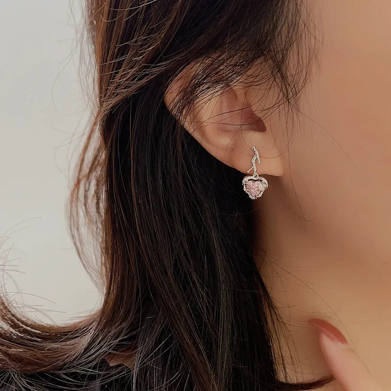 PHOENIXSILY 999 Fine Silver Stud Earrings Women's-2