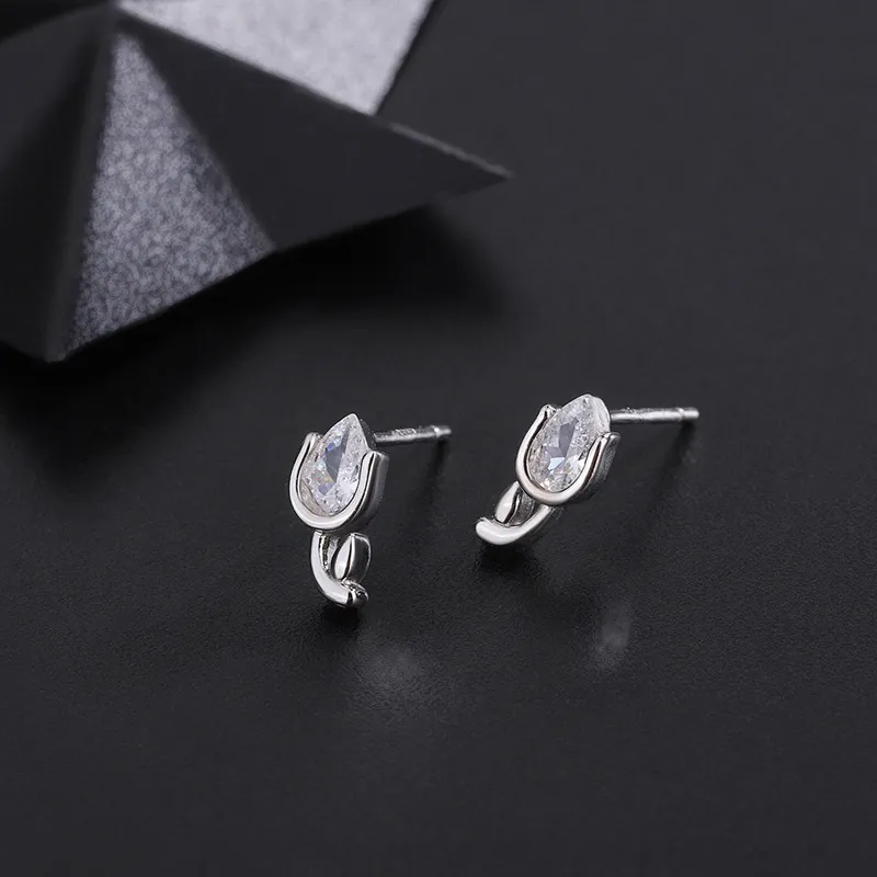 PHOENIXSILY 999 Fine Silver Stud Earrings Women's-1