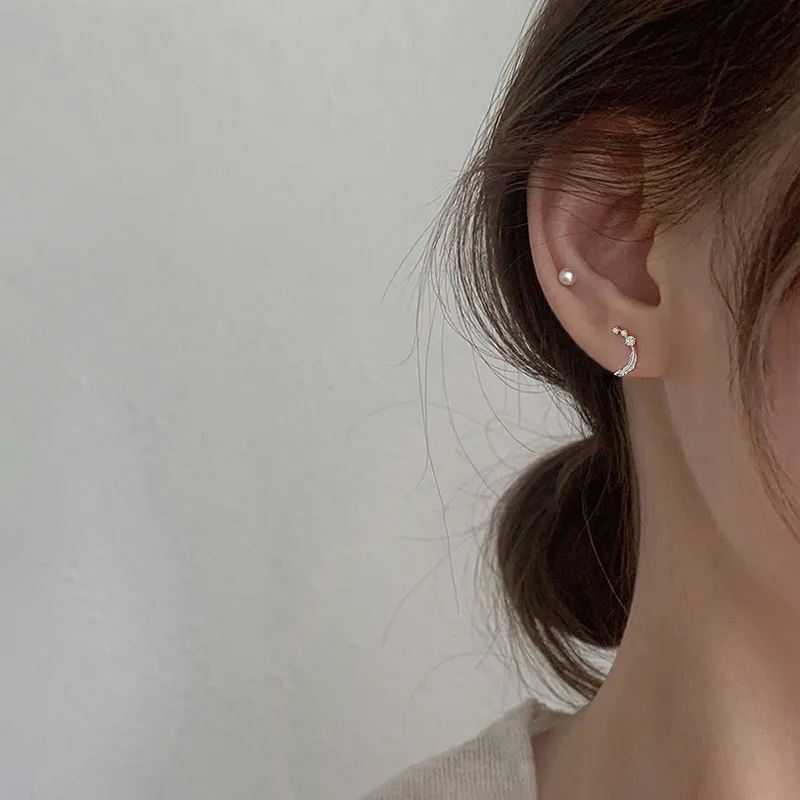 PHOENIXSILY 999 Fine Silver Stud Earrings Women's-3
