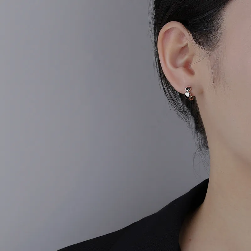PHOENIXSILY 999 Fine Silver Stud Earrings Women's-3