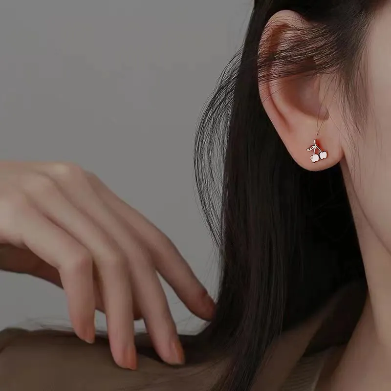 PHOENIXSILY S999 Fine Silver Stud Earrings Women's-3