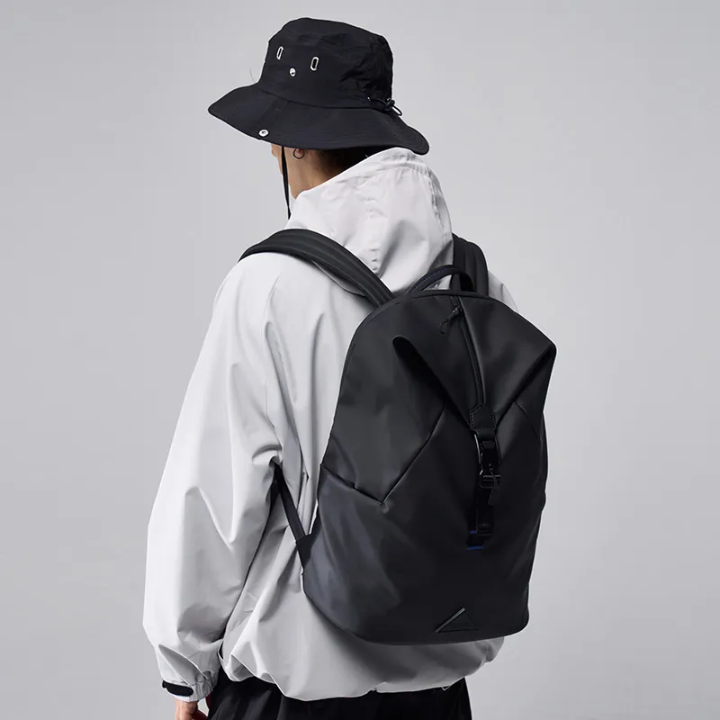 Venque Polyester Backpack Large Size Unisex Olive Green/Haze Gray/Black-2