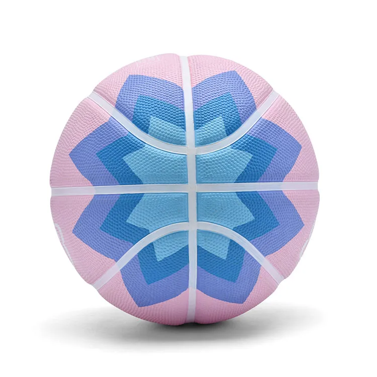 Skechers Rubber Basketball Pink Blue Size 5 Ball Street Training Unisex-1