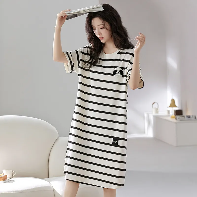 Cotton Shopping Nightgown Women's-3