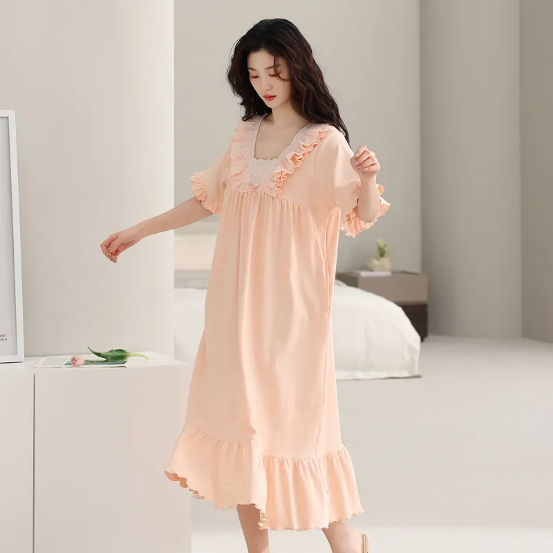 Cotton Shopping Nightgown Women's-3