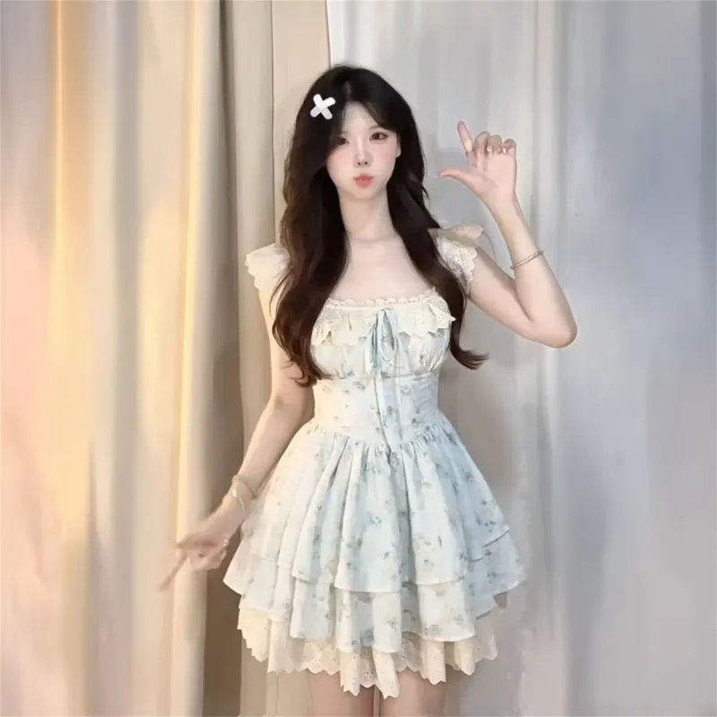 Cotton Shopping Short Sleeved Dress Women's-14