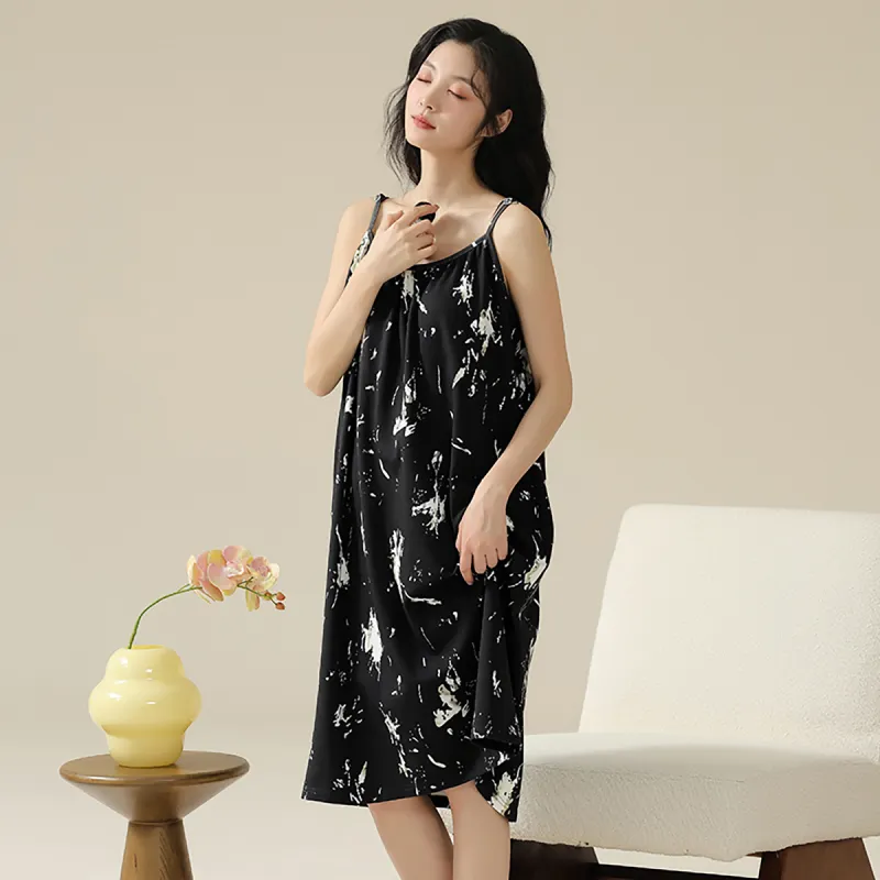 Cotton Shopping Nightgown Women's-5