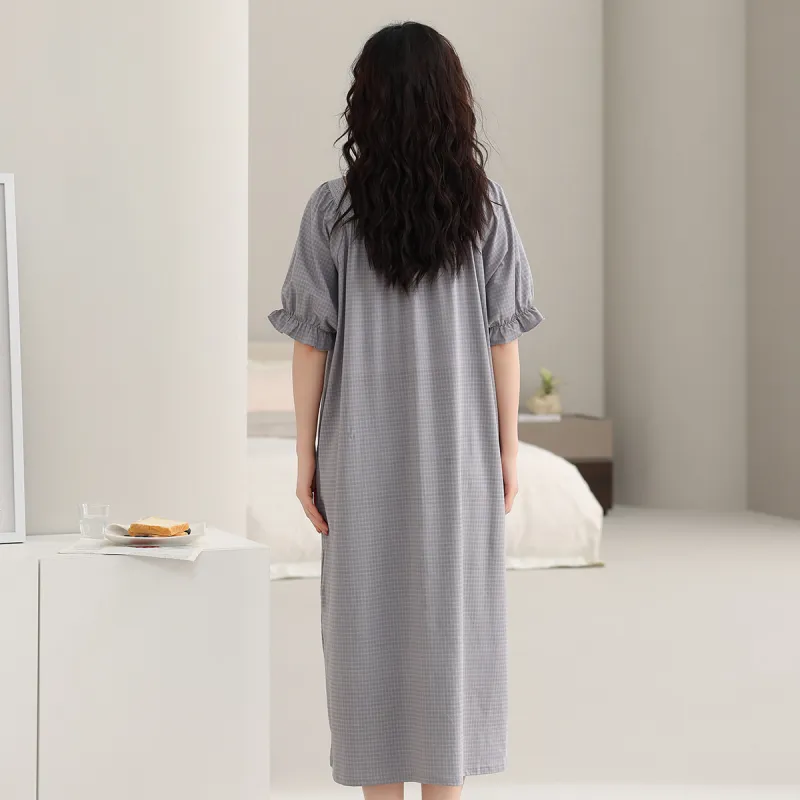Cotton Shopping Nightgown Women's-4