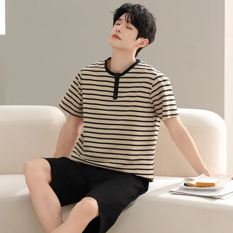 Cotton Shopping Pajama Set Men's-3