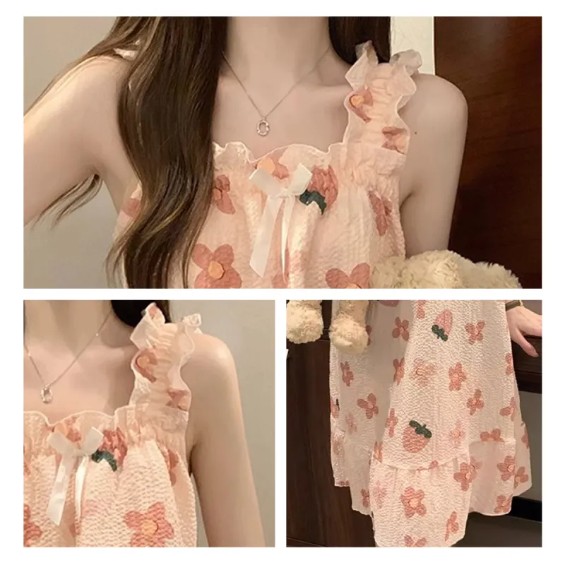 Cotton Shopping Nightgown Women's-7