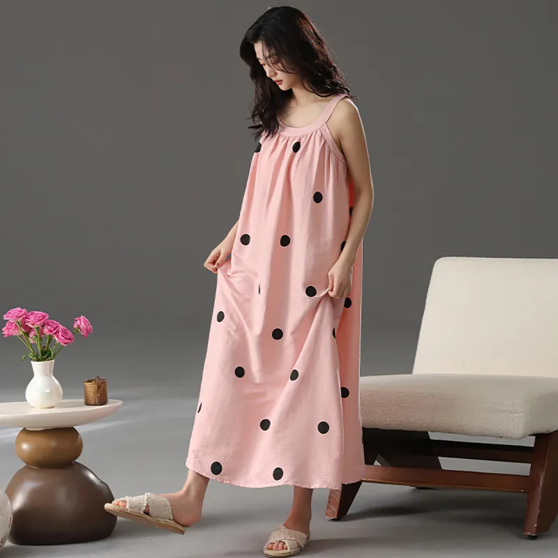 Cotton Shopping Nightgown Women's-13