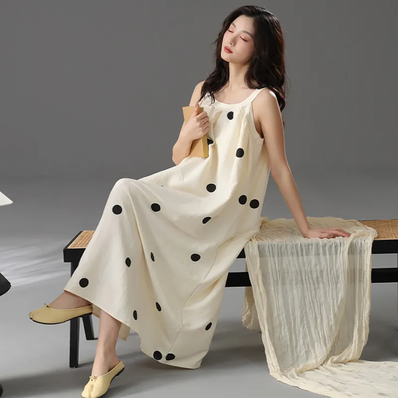 Cotton Shopping Nightgown Women's-3