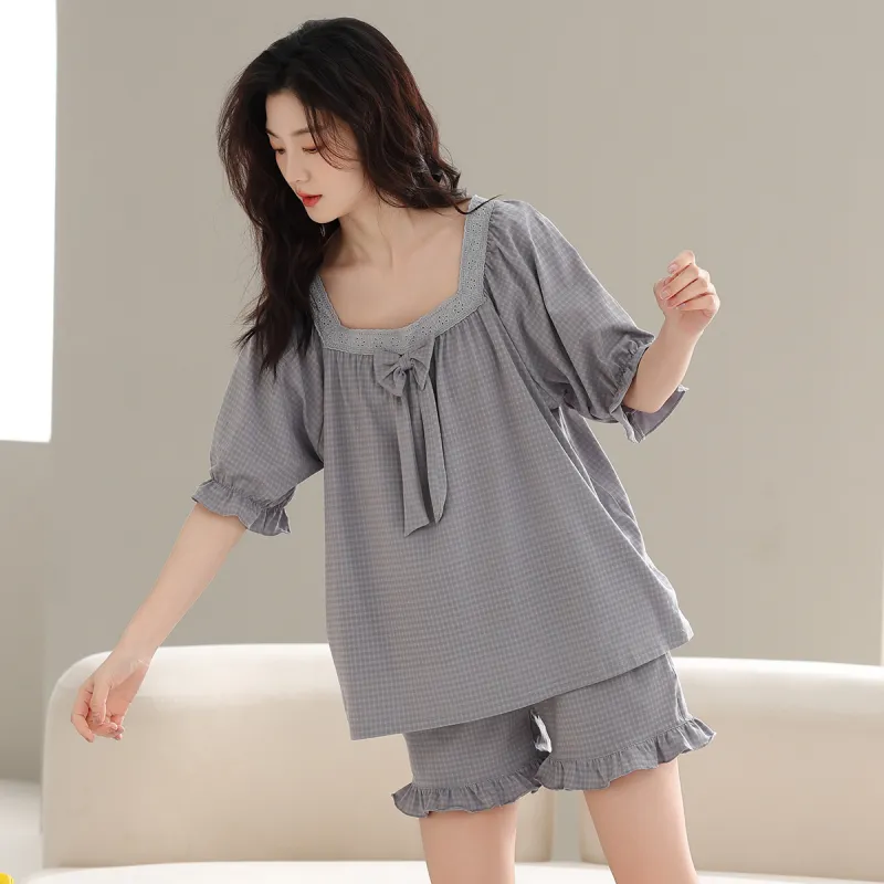 Cotton Shopping Pajama Set Women's-4