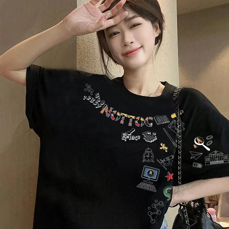 Cotton Shopping Set in Sleeve T Shirt Unisex-6