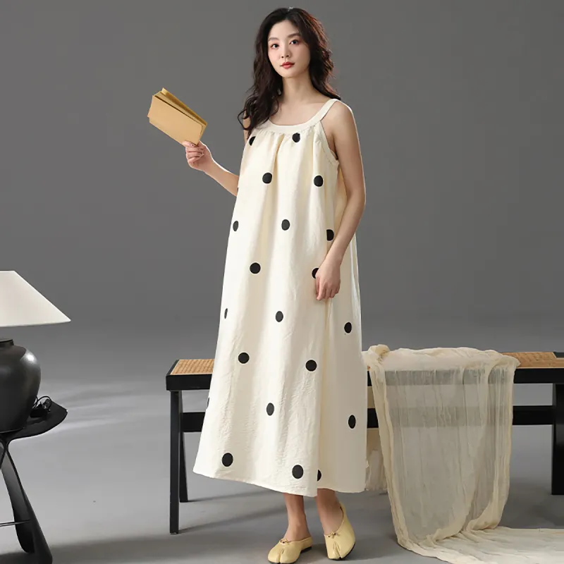 Cotton Shopping Nightgown Women's-5