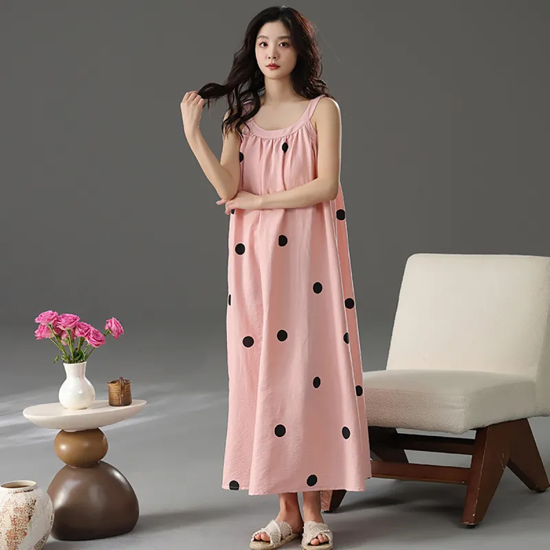 Cotton Shopping Nightgown Women's-12