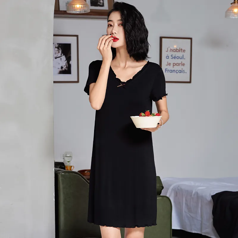 Cotton Shopping Nightgown Women's-6