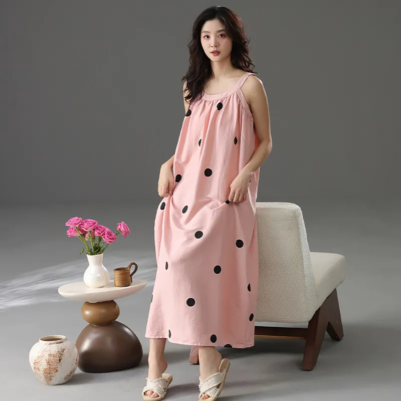 Cotton Shopping Nightgown Women's-11