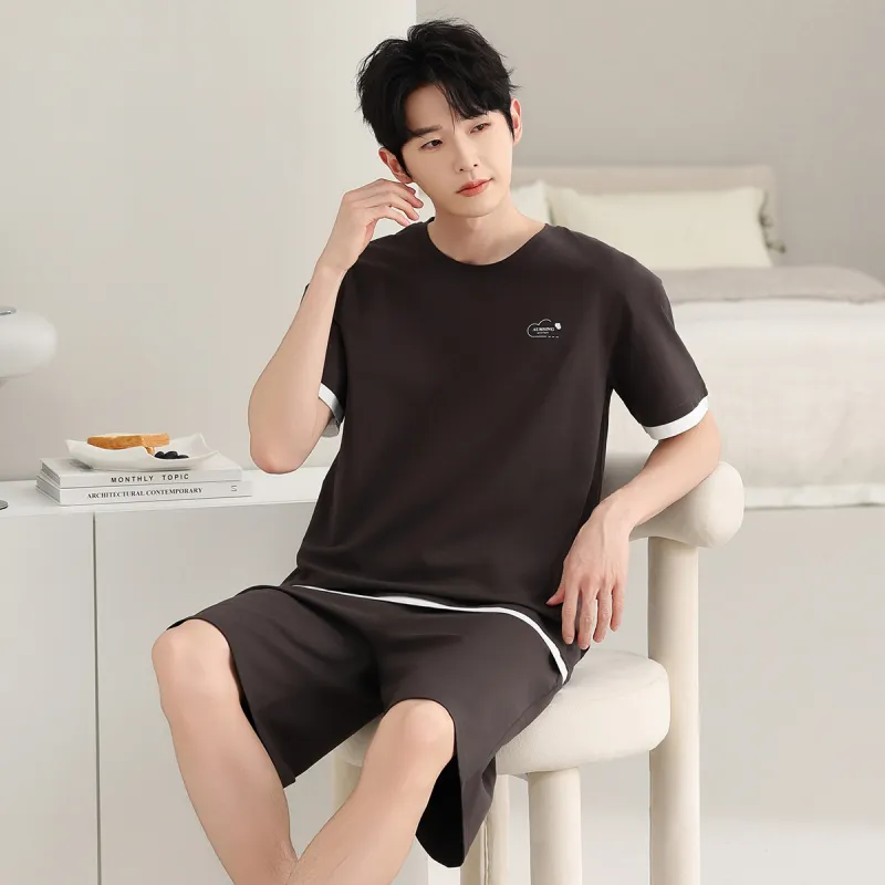 Cotton Shopping Pajama Set Men's-1