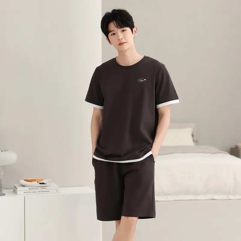 Cotton Shopping Pajama Set Men's-5