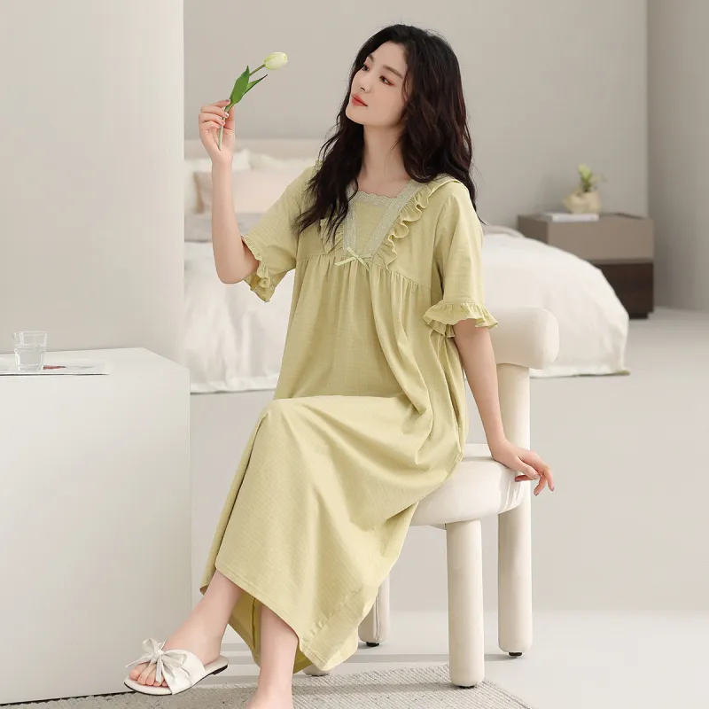 Cotton Shopping Nightgown Women's-3