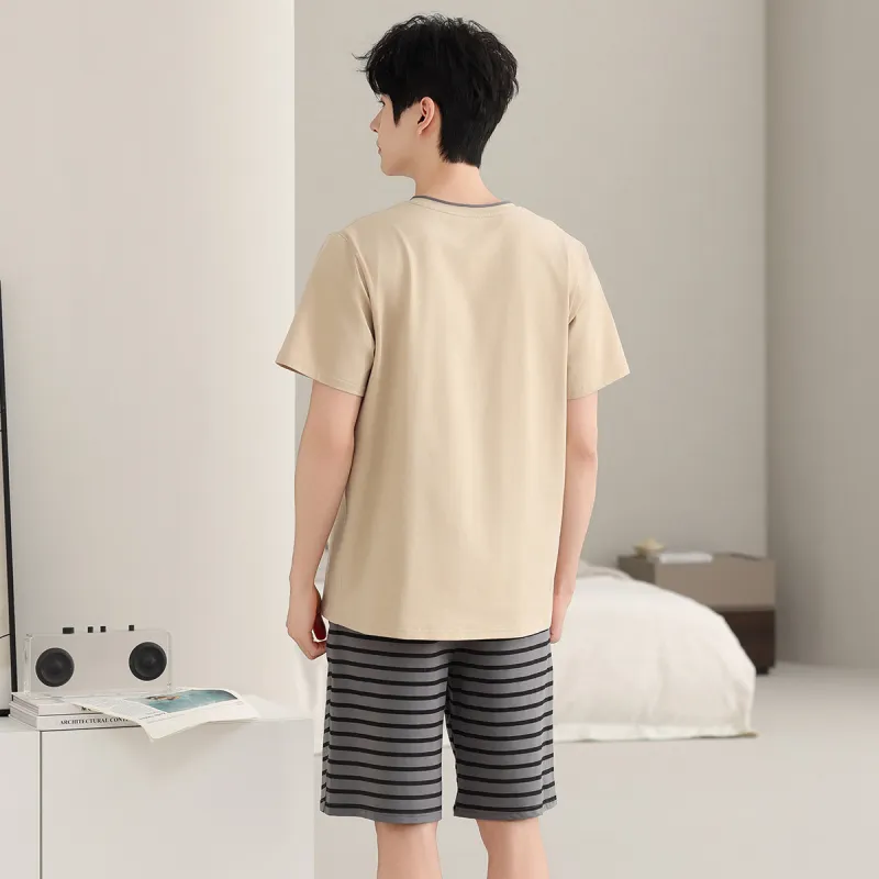 Cotton Shopping Pajama Set Men's-6