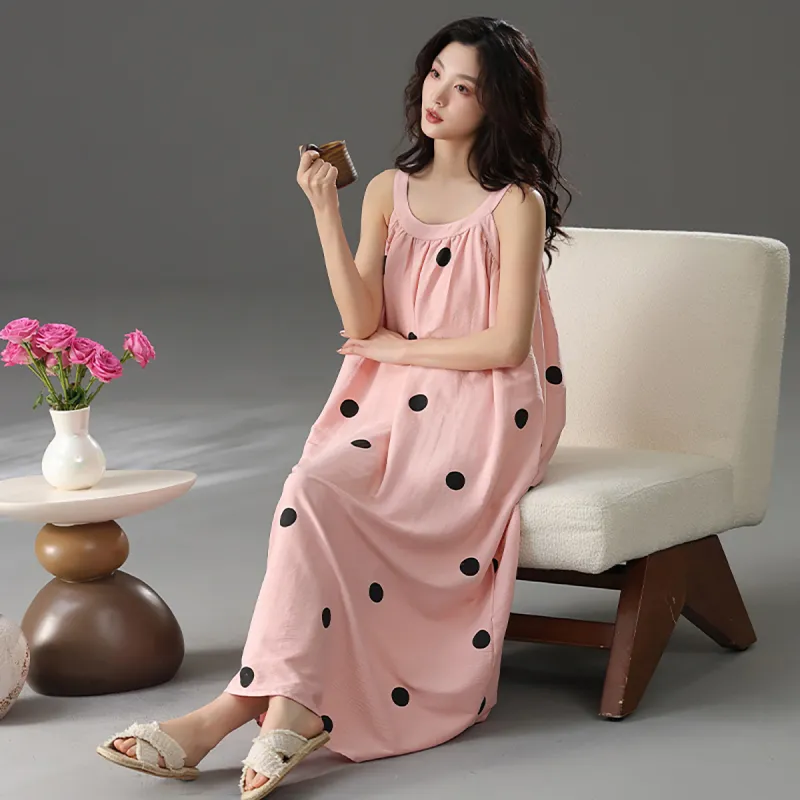 Cotton Shopping Nightgown Women's-10