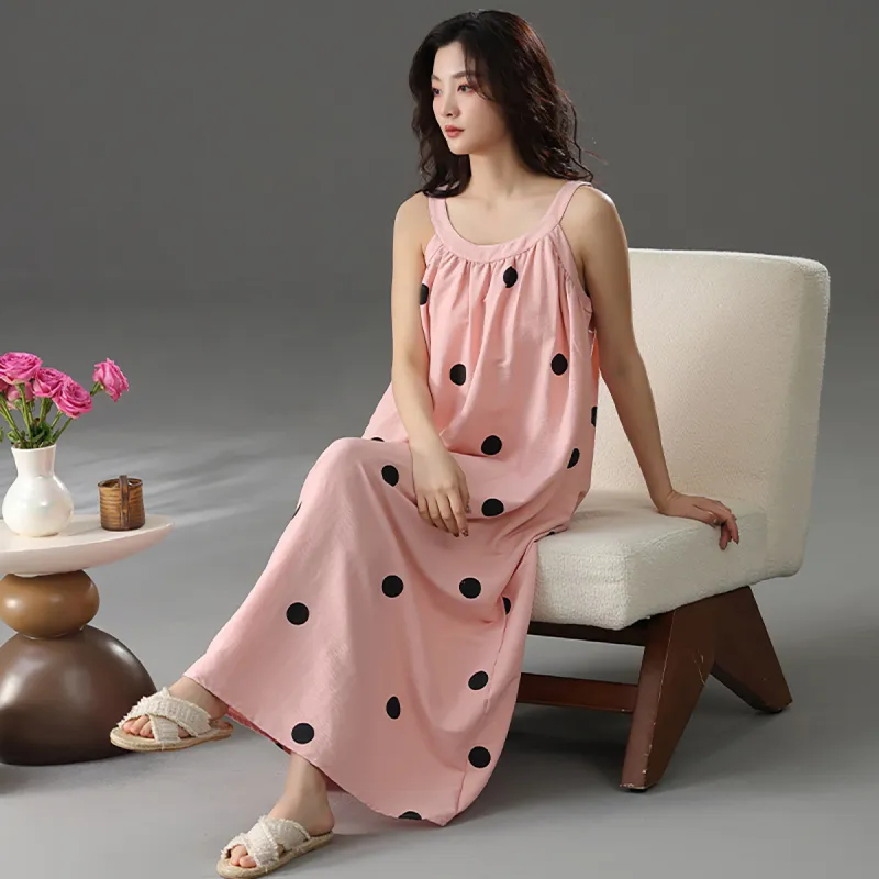 Cotton Shopping Nightgown Women's-9