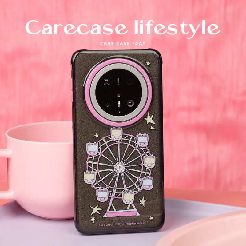 CARECASE TPU Material Original Design Diamond Ferris Wheel Phone Case Compatibility Huawei Mate60/Pura70-1