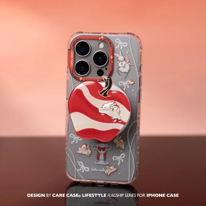 CARECASE TPU Material Apple Rabbit Wonderland Magnetic Phone Case Compatible With IPhone 16 15 14 Pro Max-4