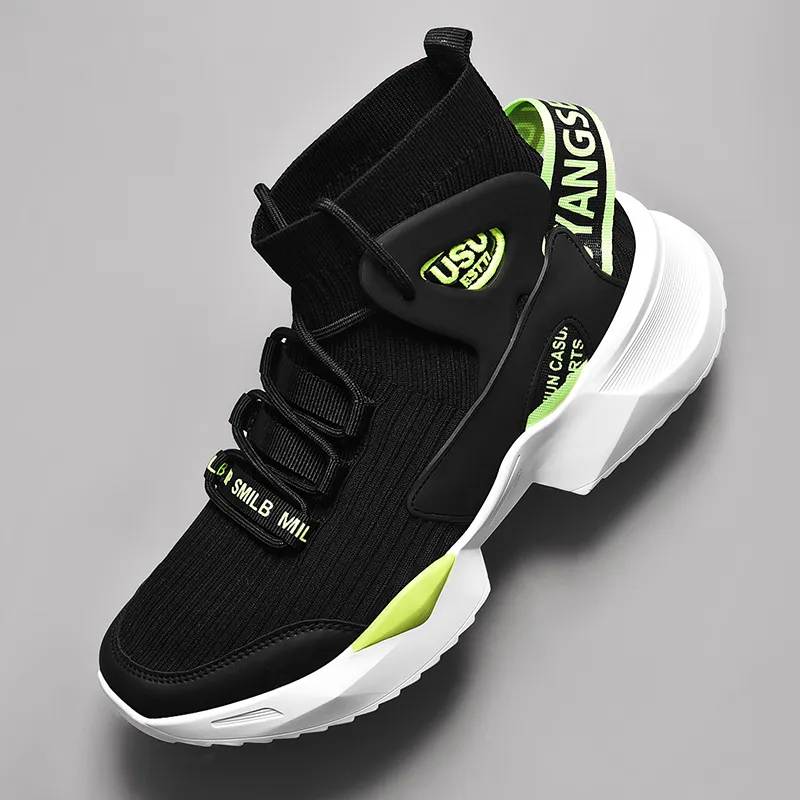 Jerden Smith Slip Resistant, Breathable, Lightweight High Top Chunky Sneakers Unisex-34