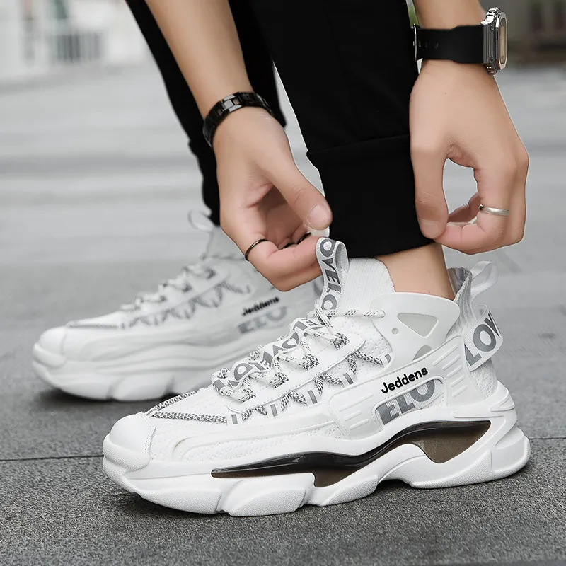 Jerden Smith Shock Absorbers Slip Resistant Breathable Low Top Chunky Sneakers Men's-10